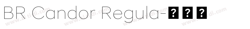 BR Candor Regula字体转换